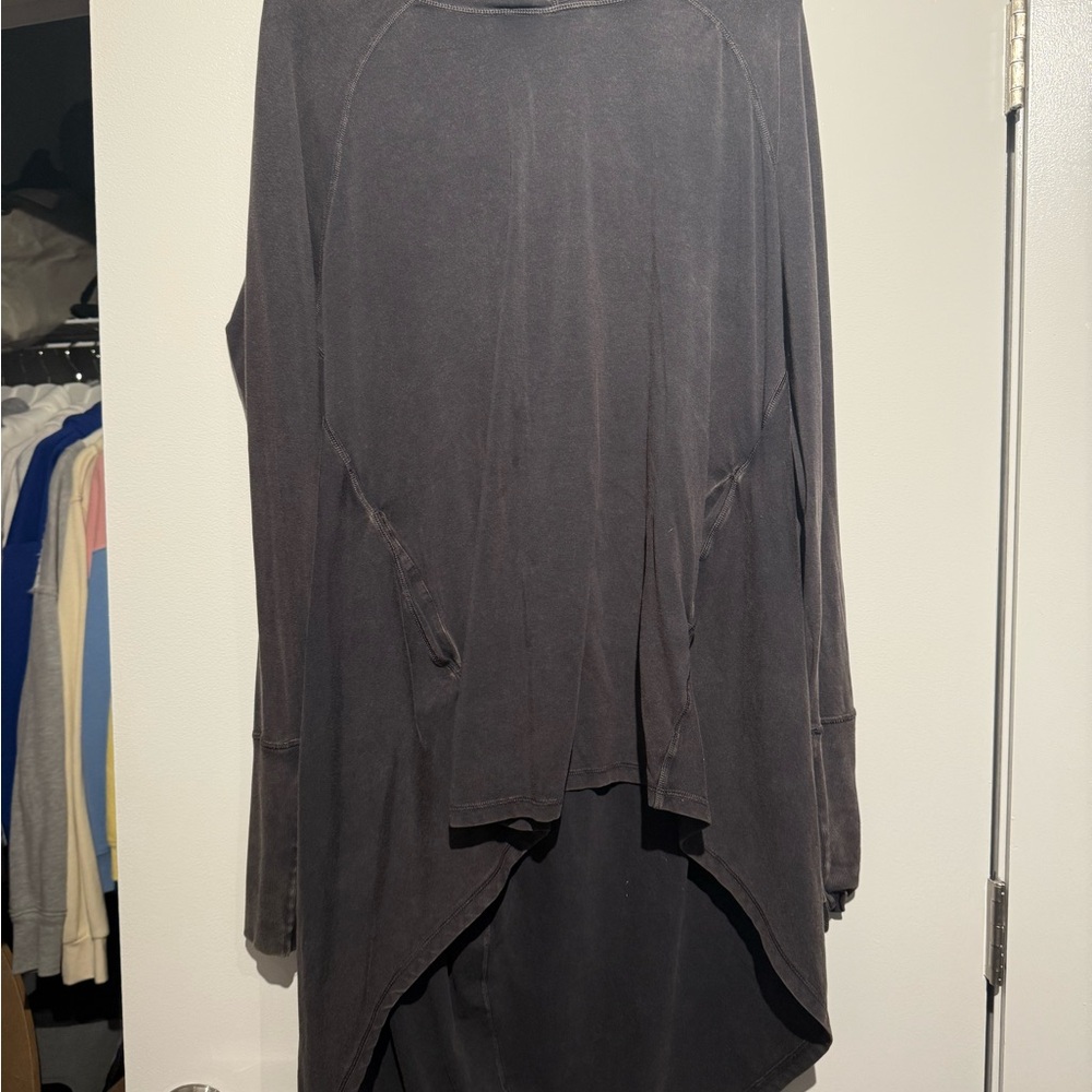 Black High-Low Hoodie Dress - Picture 2 of 5